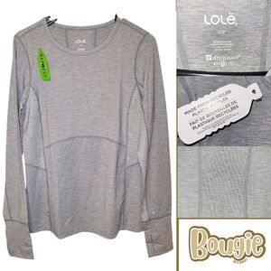 Lole Women's Activewear Long Sleeve Top Recyled Polyester/ Merino Wool/ Spandex